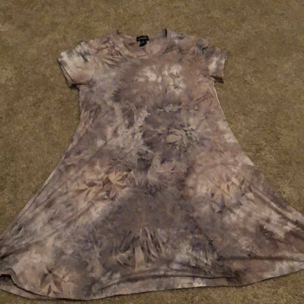 Purple t-shirt shift dress